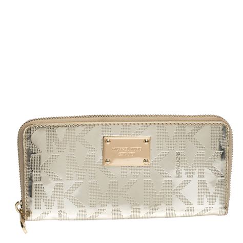 michael kors white and gold wallet|michael kors wallet on sale.